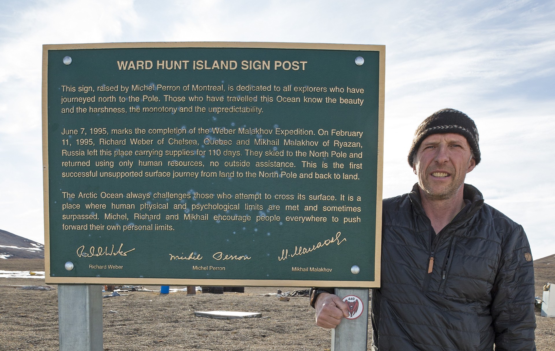 Richard Weber at Ward Hunt Island