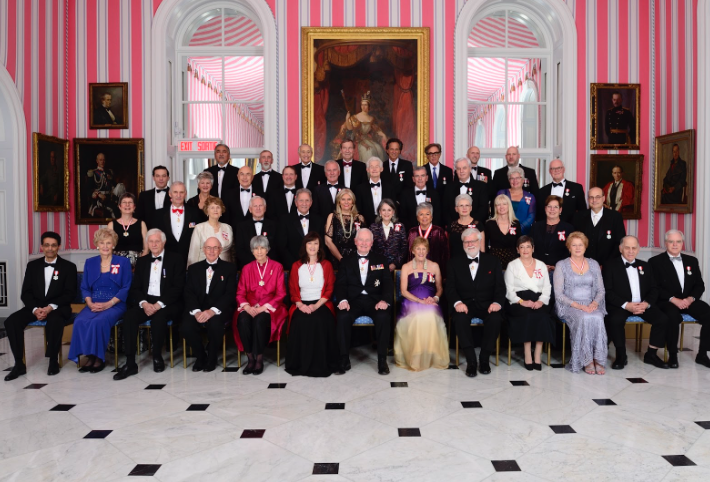 The Order of Canada Medal recipients and Govenor General David Johnston